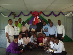 Pastor Strawn with Nigerian Students